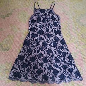 Lavender and Navy dress